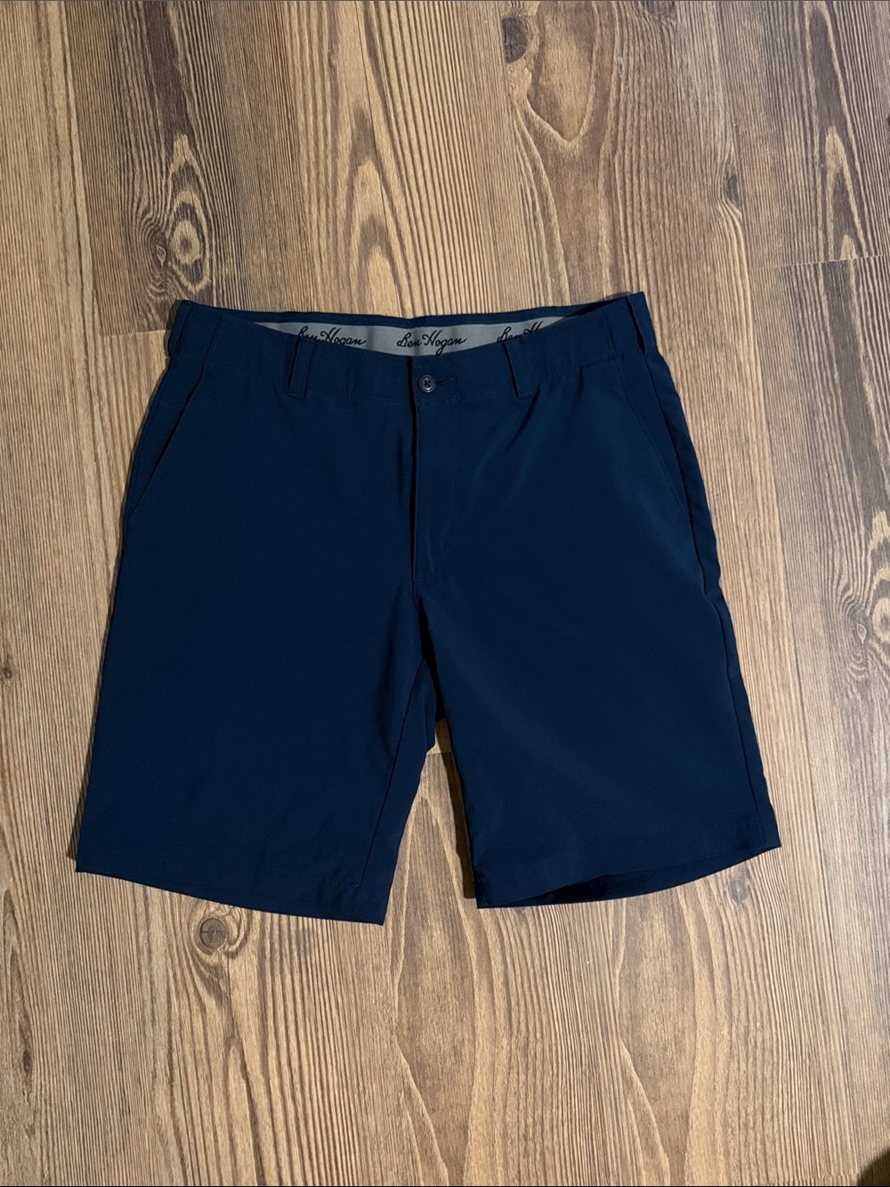Hogan Navy Flat-Front Performance Shorts
